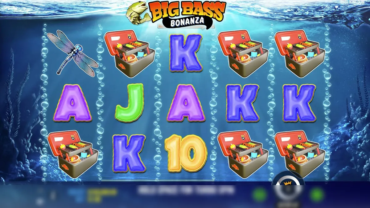Pantalla del juego base de Big Bass Bonanza