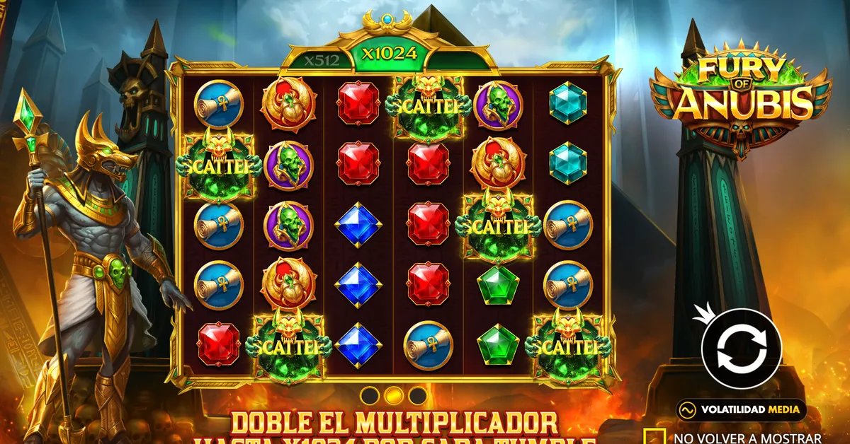 Pantalla de inicio oficial de Fury of Anubis